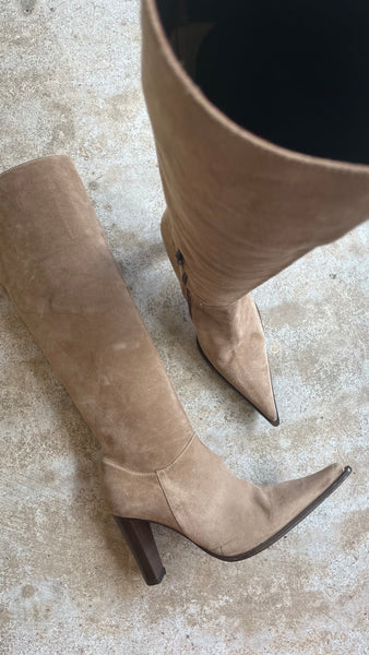 Knee Suede Boots 37