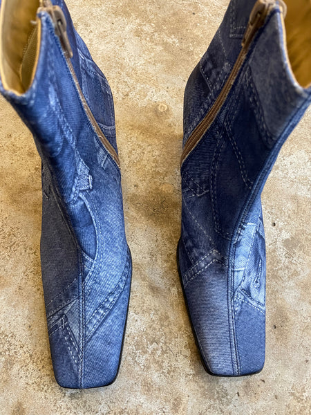 Denim Boots 38