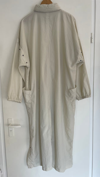 Hooded Off Stud White Trench L