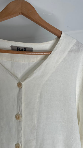 Flax Button Top L