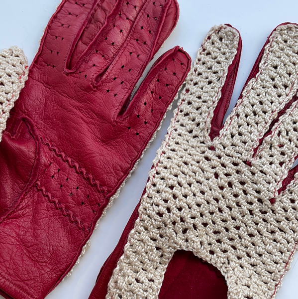 Red Woven Glove S/M