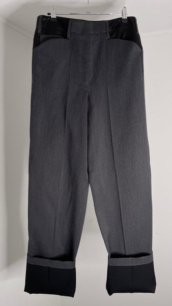 Edun Grey Wool Pants M