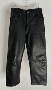 Leather Crop Pants 36