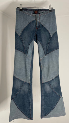 Patchwork Stretch Jeans XS/S