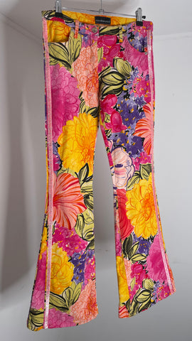 Roccobarocco Floral Flare Jeans M