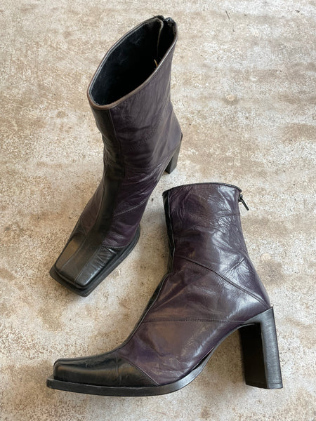 Deep Purp Square Boots 39