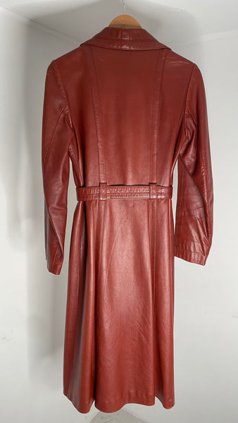 Amber Leather Trench S/M
