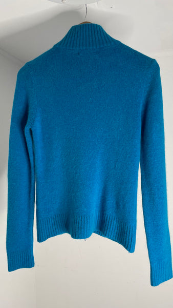 Turquoise Zip Sweater S/M