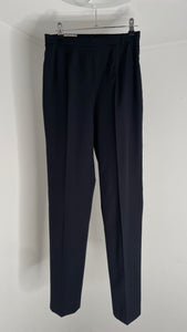 Navy Wool Trousers 36