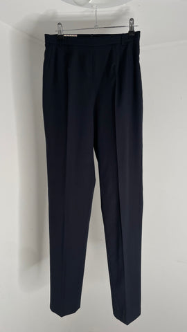 Navy Wool Trousers 36