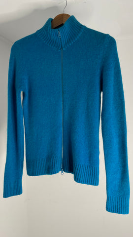 Turquoise Zip Sweater S/M