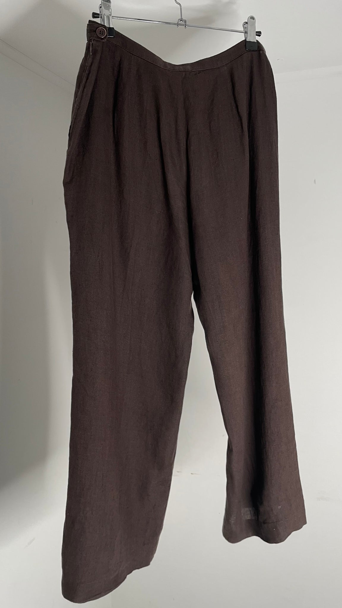 Brown Linen Pants IT48