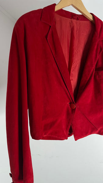 Cherry Suede Jacket M