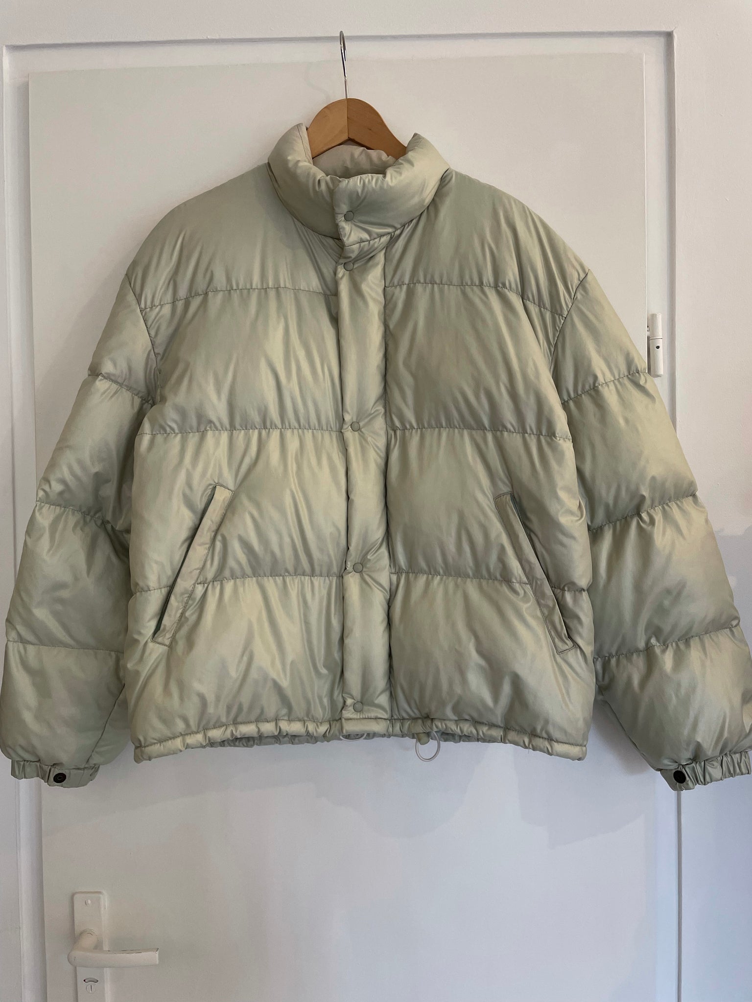 Moncler Cream Silver Puffer 3