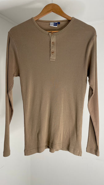 Taupe Ribbed Top L