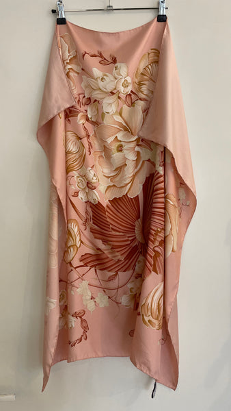 Floral Ferragamo Silk Scarf