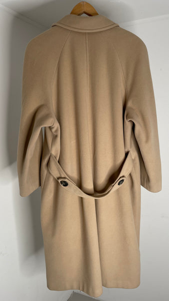 Beige Wool Slouch Jacket L