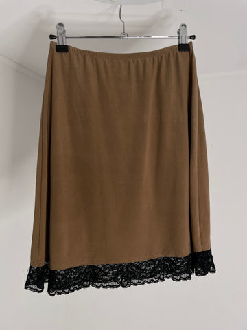 Mud Lace Slip Skirt M