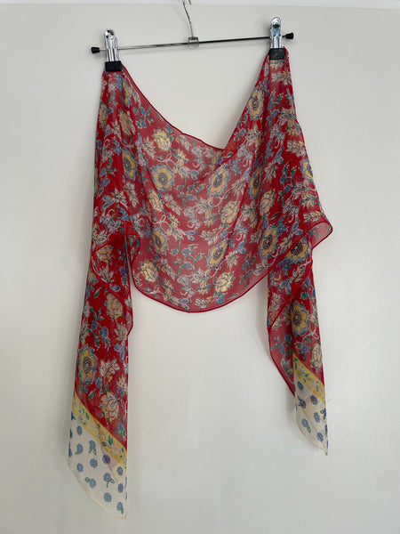 Lauren RL Floral Silk Scarf