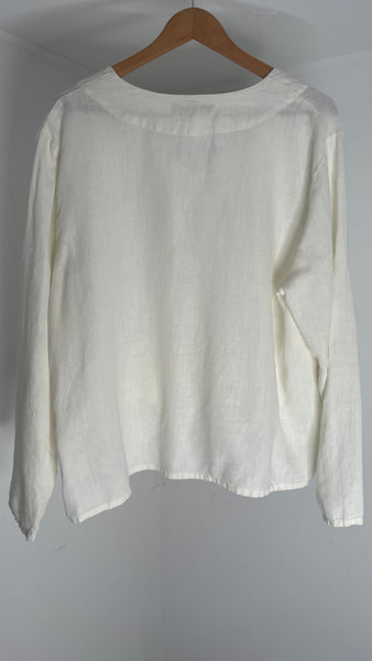 Flax Button Top L