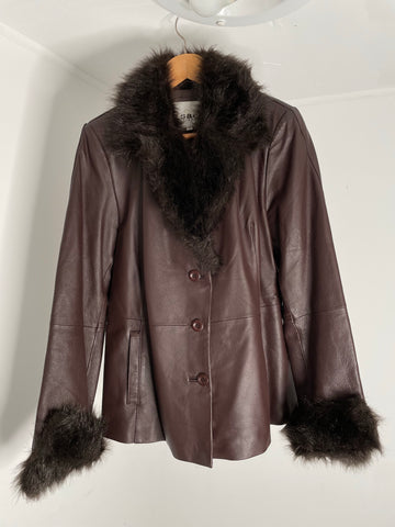 Deep Brown Fur Jacket 44