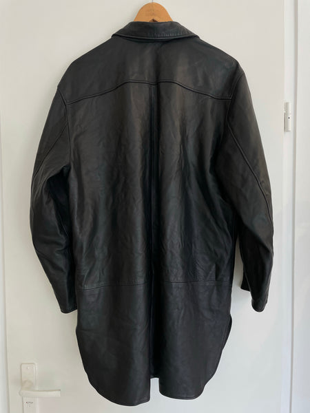 Leather Shirt Jacket XL
