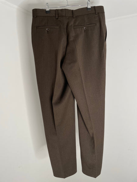 Brown Wool Trousers 46