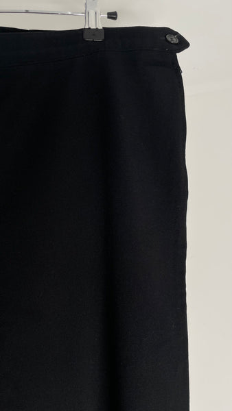Black Wool Trousers IT46