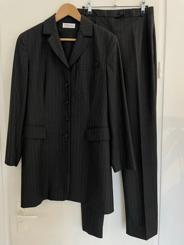 Wool Pinstripe Suit 38
