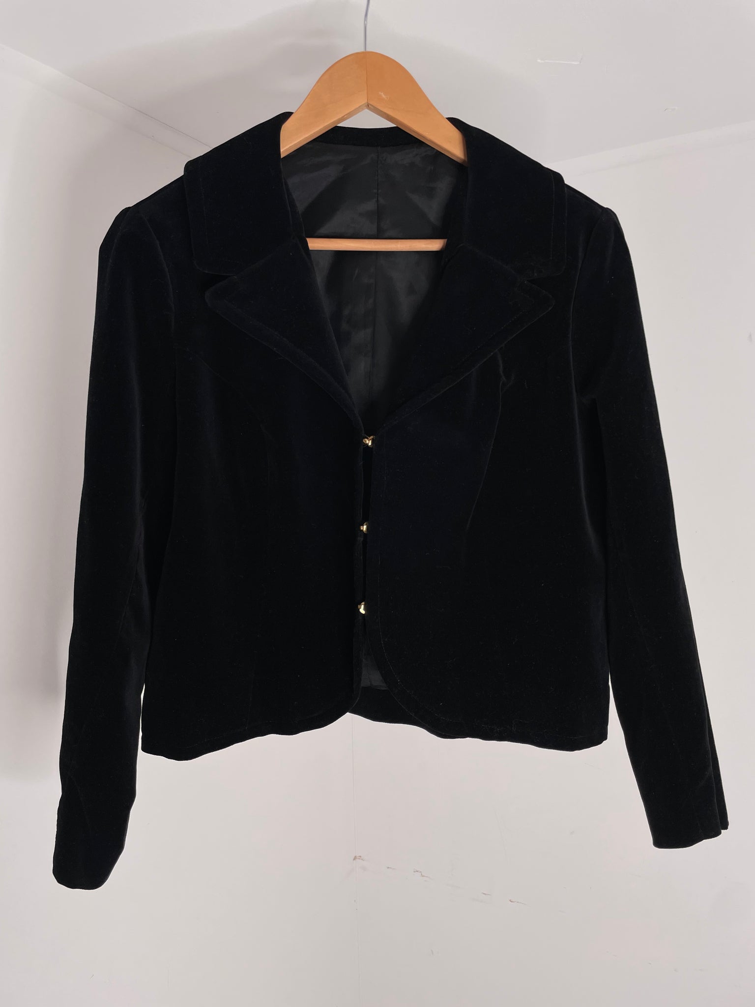 Cropped Velvet Jacket M