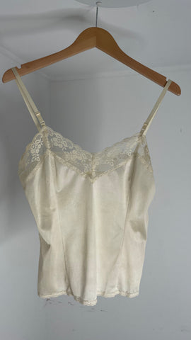 Cream Lace Cami M