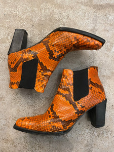 Orange Rep Ankle Boots 39