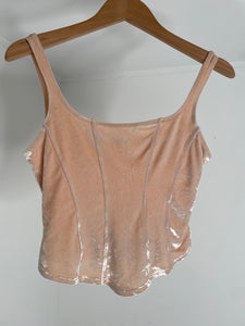 Cosabella Blush Velour Top M