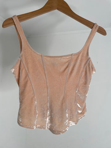 Cosabella Blush Velour Top M