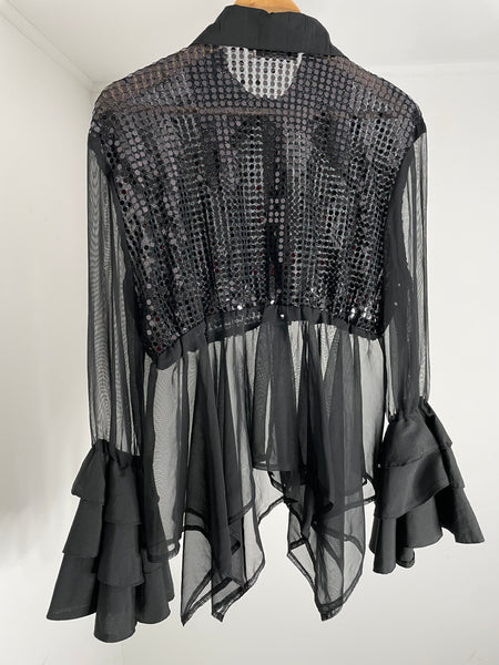 Sequin Disco Top L