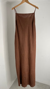 Mud Linen Maxi Dress FR42