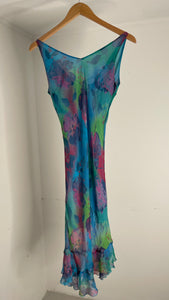 Watercolor Silk Dress S