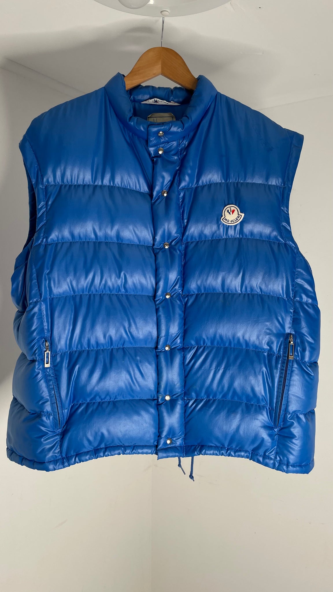 Vintage Moncler Blue Vest 6