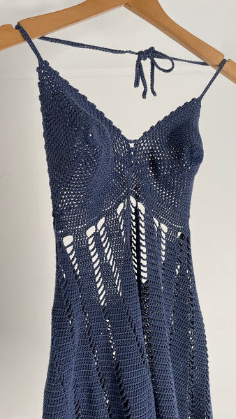 Crochet Mini Dress XS