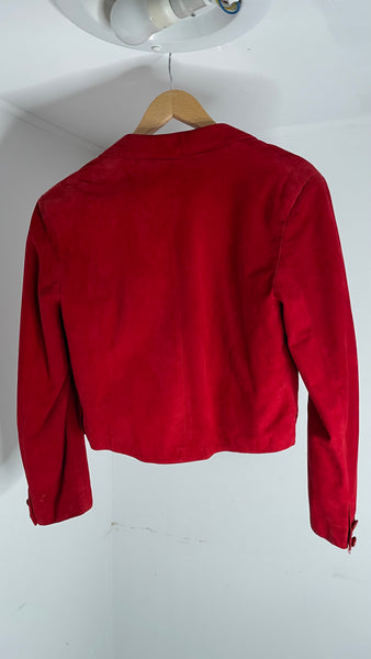 Cherry Suede Jacket M