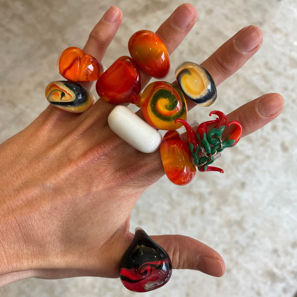 Murano Glass Large Ring