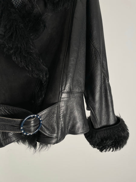 Bedazzle Leather Shearling L
