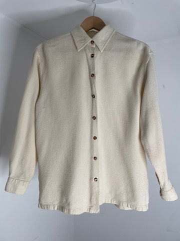 Cream Waffle Top M