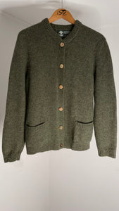 Olive Button Sweater S