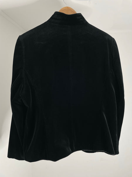 Black Velour Jacket L