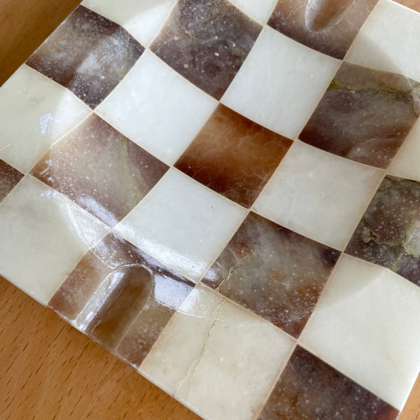 Checkered Marble Tray