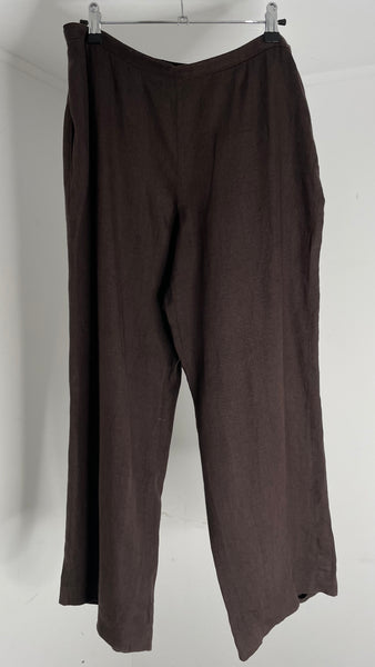 Brown Linen Pants IT48