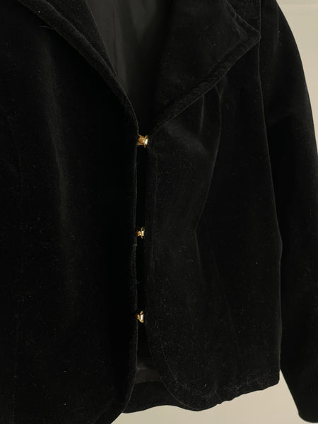 Cropped Velvet Jacket M