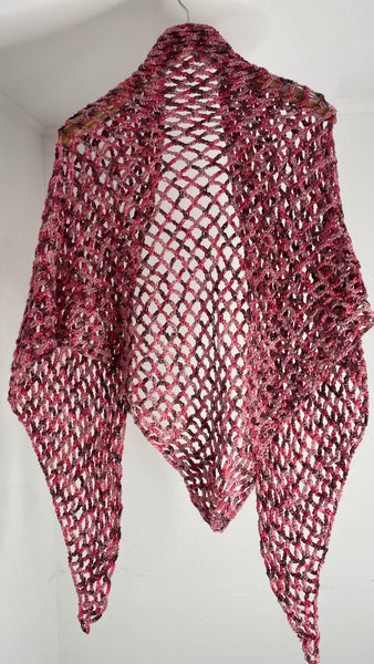 Pink Knit Shawl