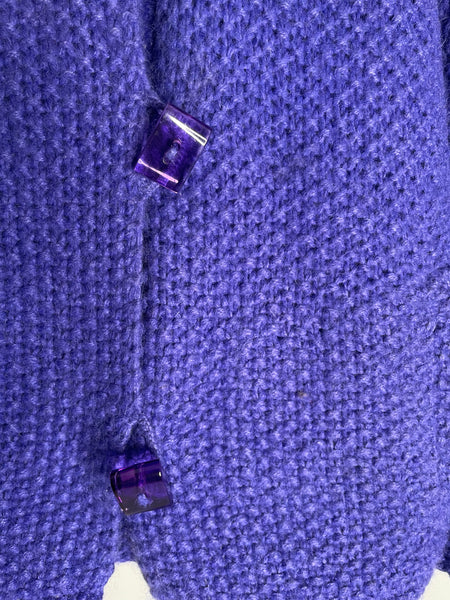 Purple Wool Hoodie L